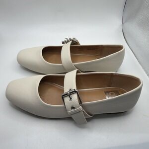 DV Dolce Vita Womens Munich Ivory Flat Shoes Size 7.5 New